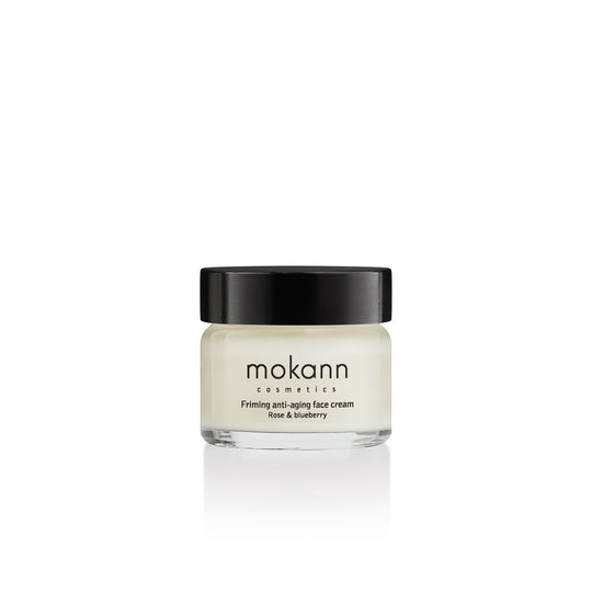 Mokann Oppstrammende Anti-Aging Ansiktskrem Rose &amp; Blåbær- Tuxedo.no - Nettbutikk - On Demand Barbers Oslo Norway