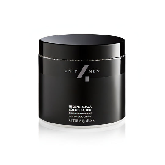 Unit4Men Regenerierende Badesalt Sitrus &amp; Musk 700g - Tuxedo.no - On Demand Barbers - Oslo Norway