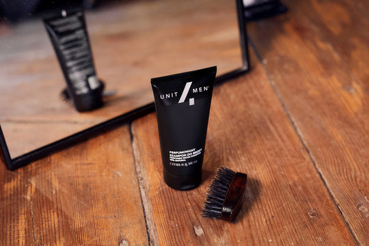 Unit4Men Skjeggsjampo Sitrus&amp;Musk 100ml- Tuxedo.no - Nettbutikk - On Demand Barbers Oslo Norway