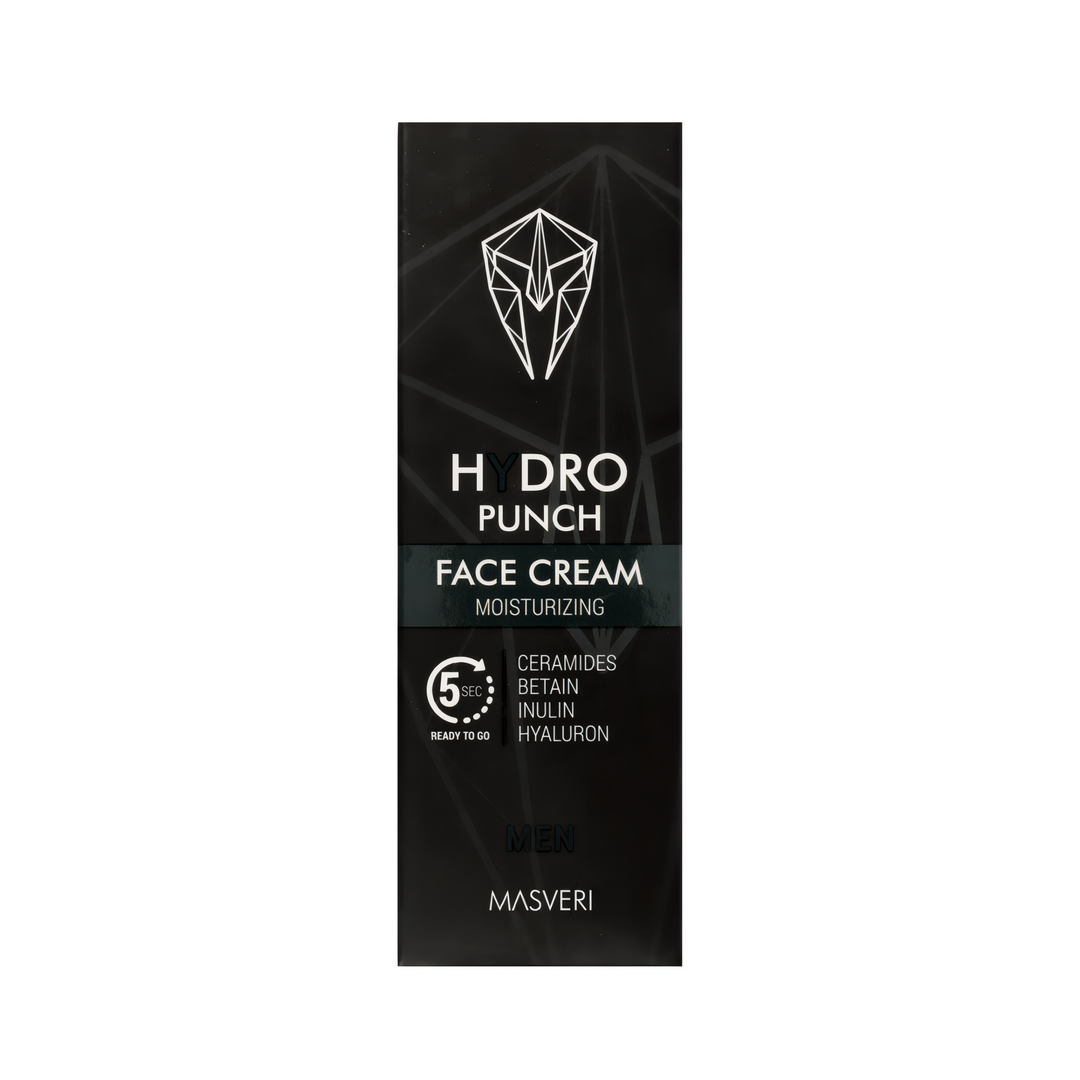 Masveri Fuktighetsgivende Ansiktskrem For Menn Hydropunch 75 ml- Tuxedo.no - Nettbutikk - On Demand Barbers Oslo Norway