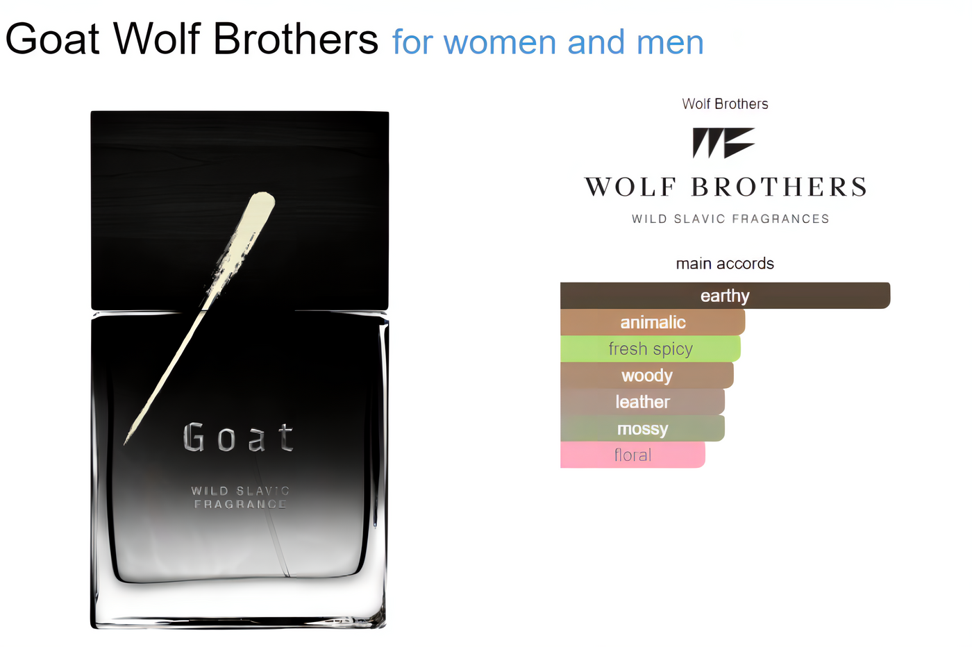 Goat Wild Slavic Fragrance - Eau de Parfum- Tuxedo.no - Nettbutikk - On Demand Barbers Oslo Norway Duftprøve 2ml