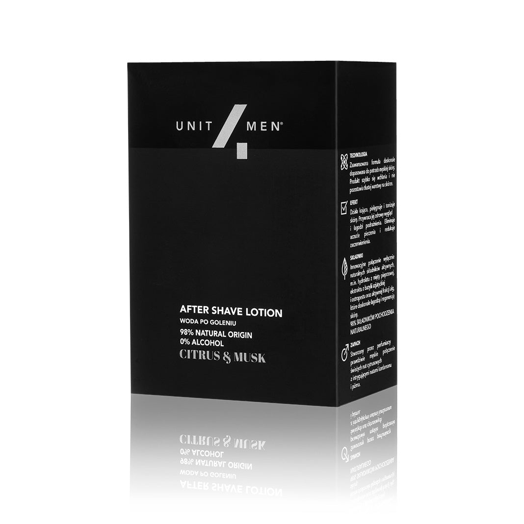 Unit4Men Aftershave Sitrus&Musk 100ml - Tuxedo.no - Nettbutikk Oslo Norway. On Demand Barbers