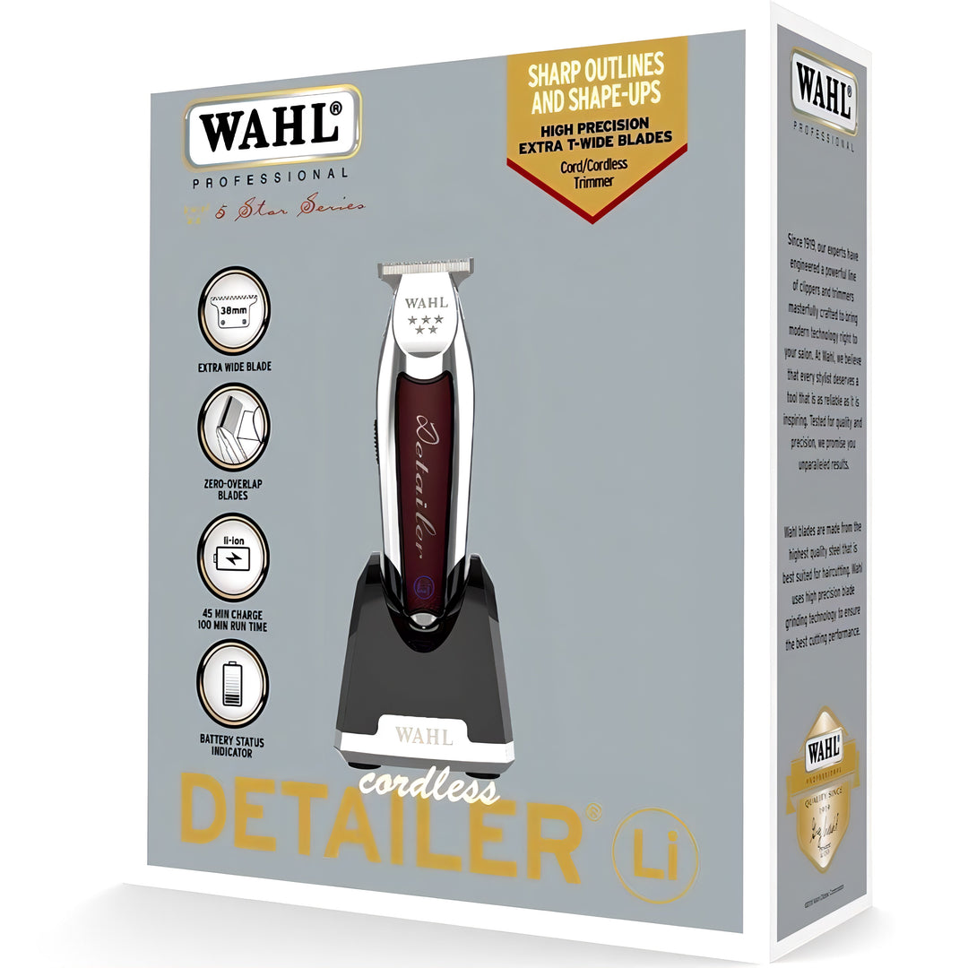 Wahl Detailer 5 Star Cordless Li Hårklipper &amp; Skjeggtrimmer Trådløs