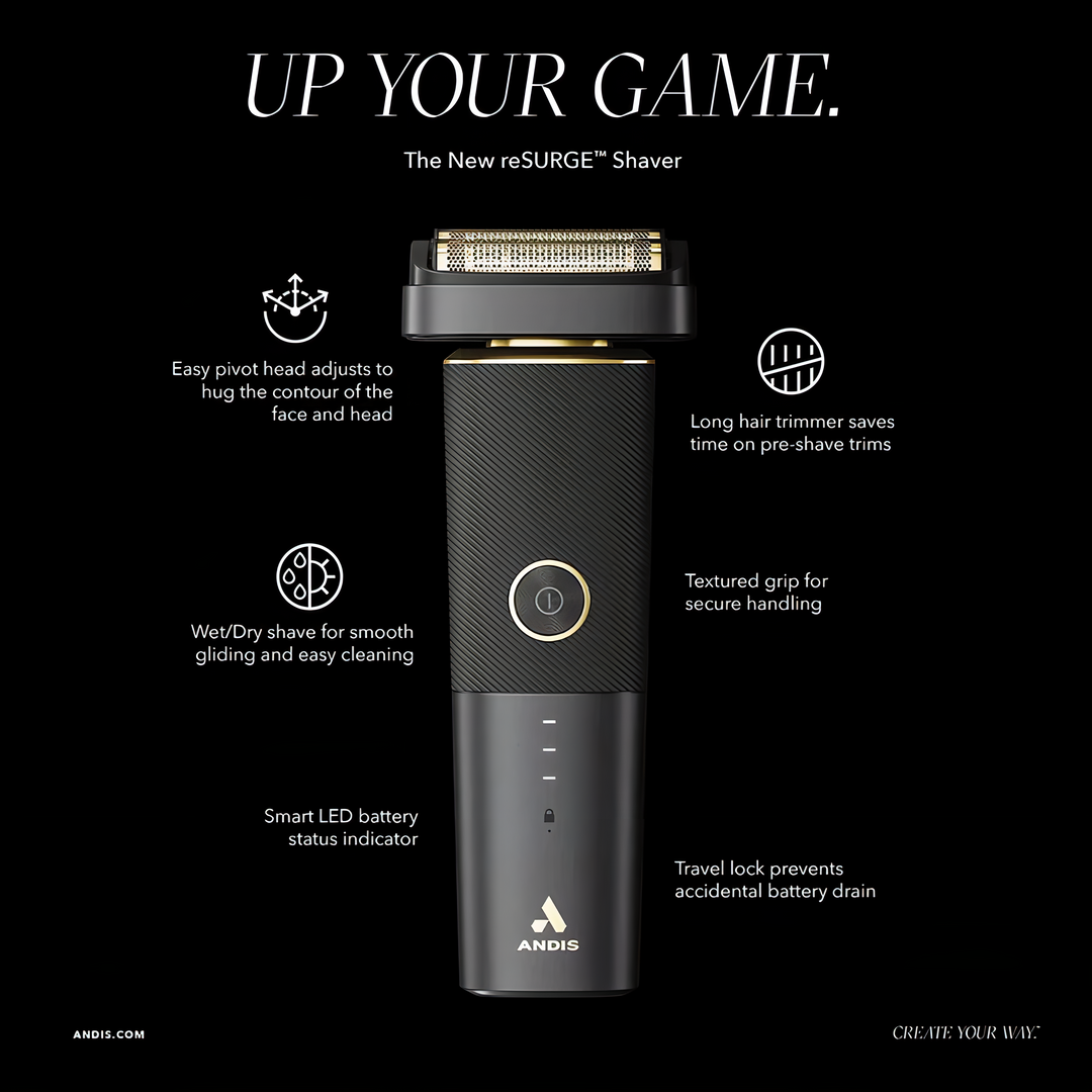 ON DEMAND BARBERS - Andis reSURGE Shaver Black Edition Barbermaskin Trådløs
