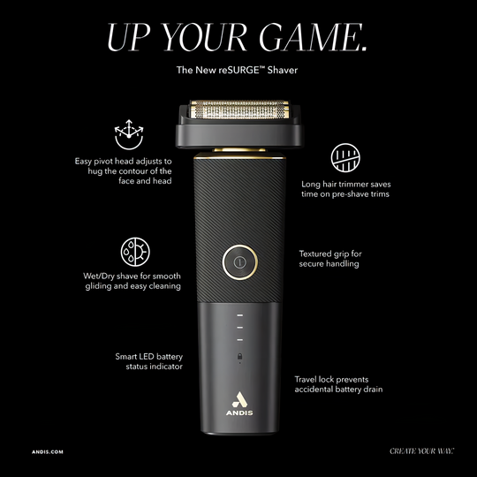ON DEMAND BARBERS - Andis reSURGE Shaver Black Edition Barbermaskin Trådløs