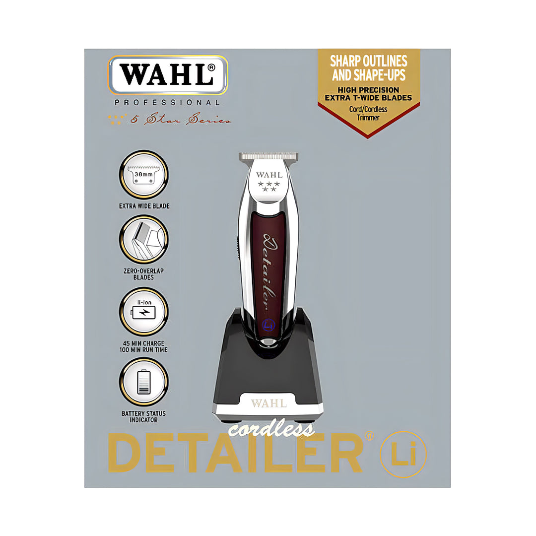 Wahl Detailer 5 Star Cordless Li Hårklipper &amp; Skjeggtrimmer Trådløs
