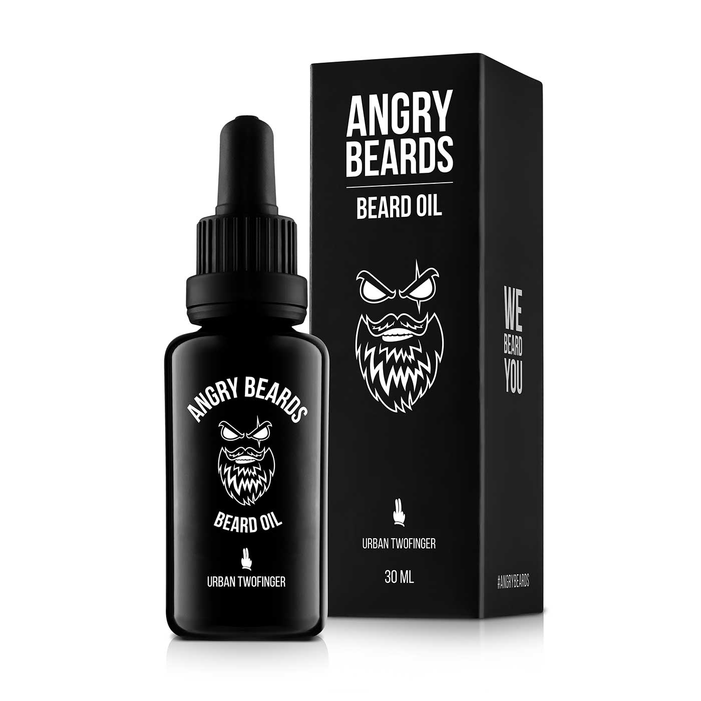 Angry Beards Skjeggolje Urban Twofinger 30 ml- Tuxedo.no - Nettbutikk - On Demand Barbers Oslo Norway