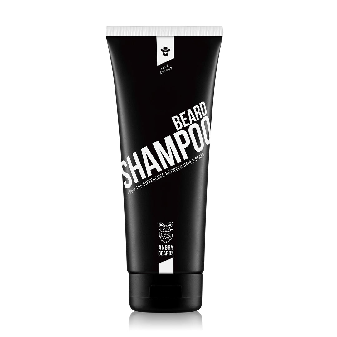 Angry Beards Jack Saloon Skjeggsjampo 250ml - Tuxedo.no - Nettbutikk Oslo Norway
