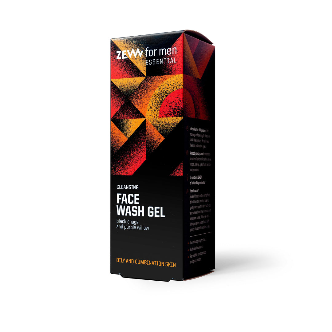 Zew For Men Rensende Ansiktsvask Gel / Fet Hud