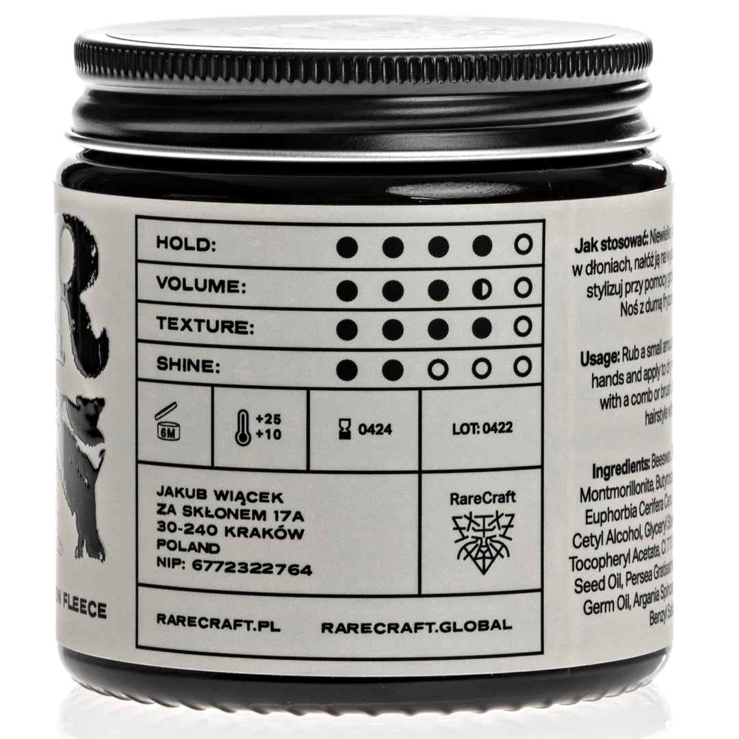 ON DEMAND BARBERS - Harden Golden Fleece Rarecraft Clay Hår Pomade 100g