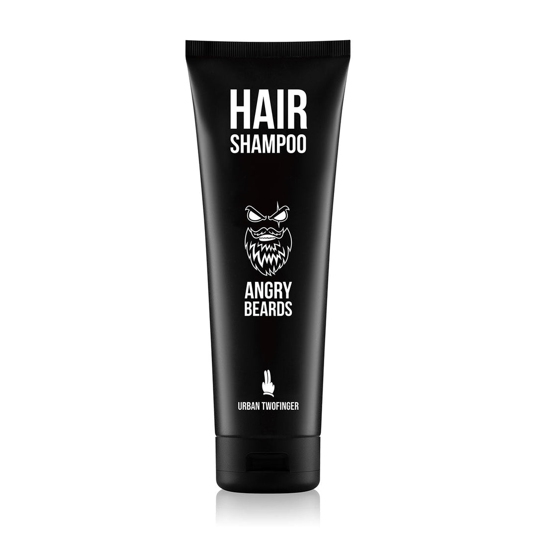 Angry Beards Urban Twofinger Hårsjampo 230ml - Tuxedo.no - On Demand Barbers - Nettbuttik Oslo Norway Barbershop