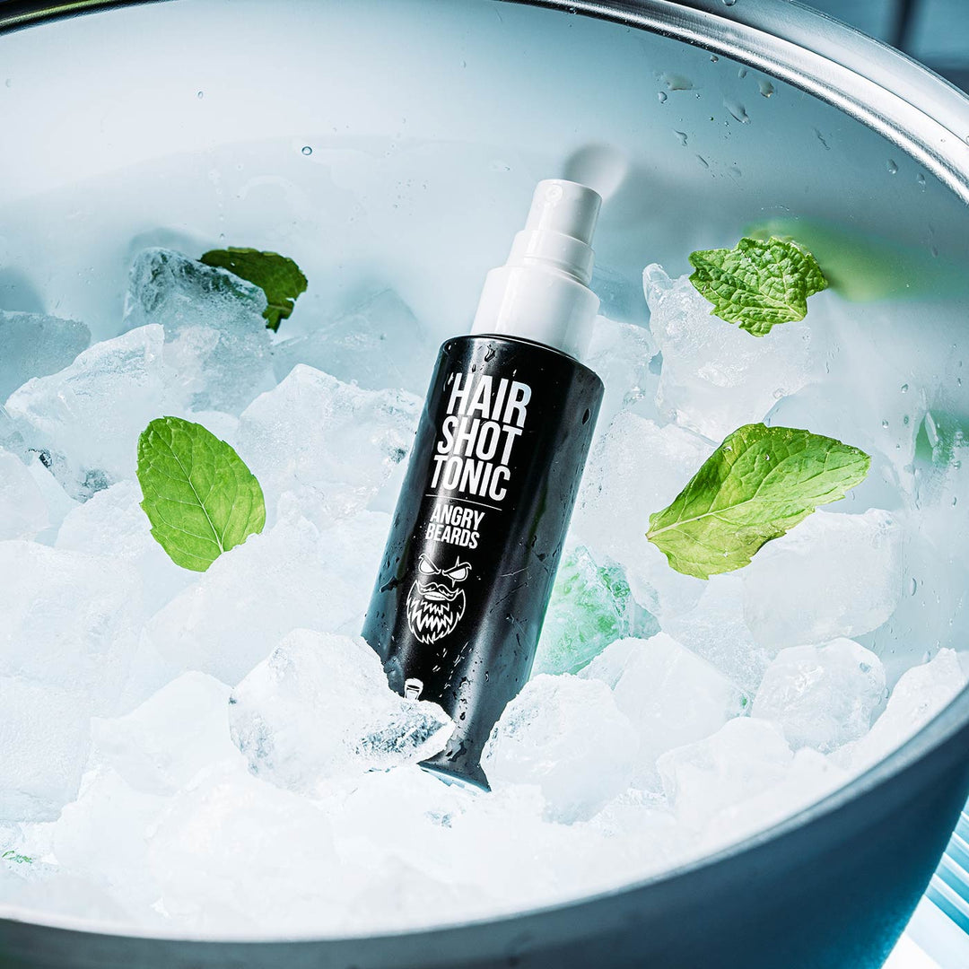 Angry Beards Hår &amp; Skjegg Grooming Tonic 100ml (Anti Flass) - Tuxedo.no - On Demand Barbers - Oslo Norway Nettbutikk
