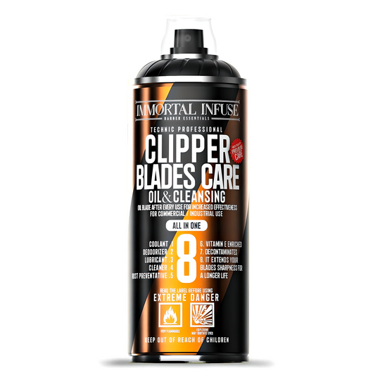 Immortal Kjøle, Rense &amp; Smøre Blade Spray 8w1 for Hårklipper