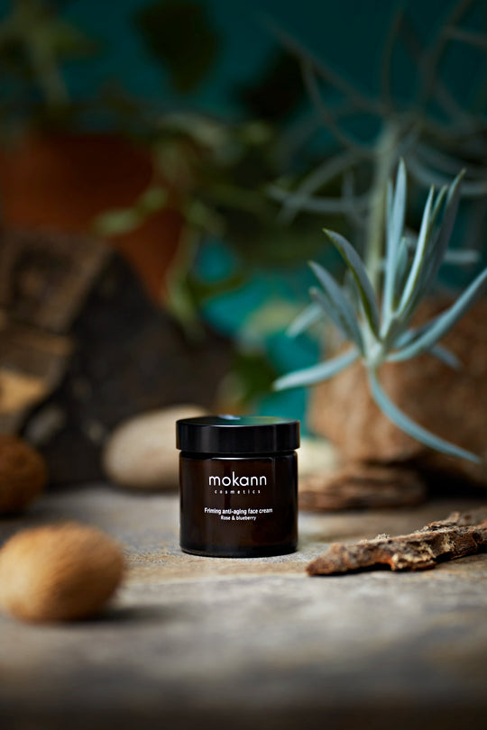 Mokann Oppstrammende Anti-Aging Ansiktskrem Rose &amp; Blåbær- Tuxedo.no - Nettbutikk - On Demand Barbers Oslo Norway
