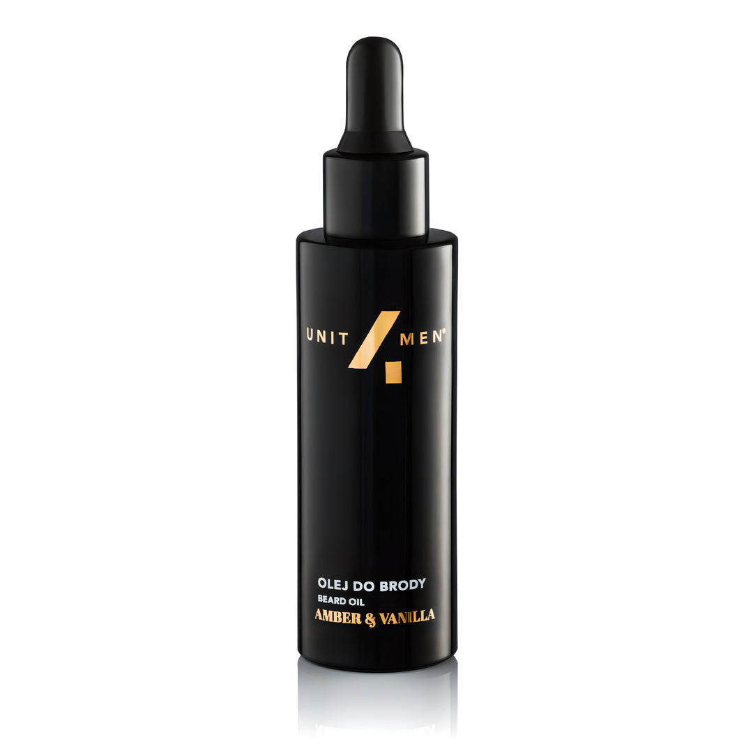Unit4Men Skjeggolje Rav & Vanilje 30ml- Tuxedo.no - Nettbutikk - On Demand Barbers Oslo Norway