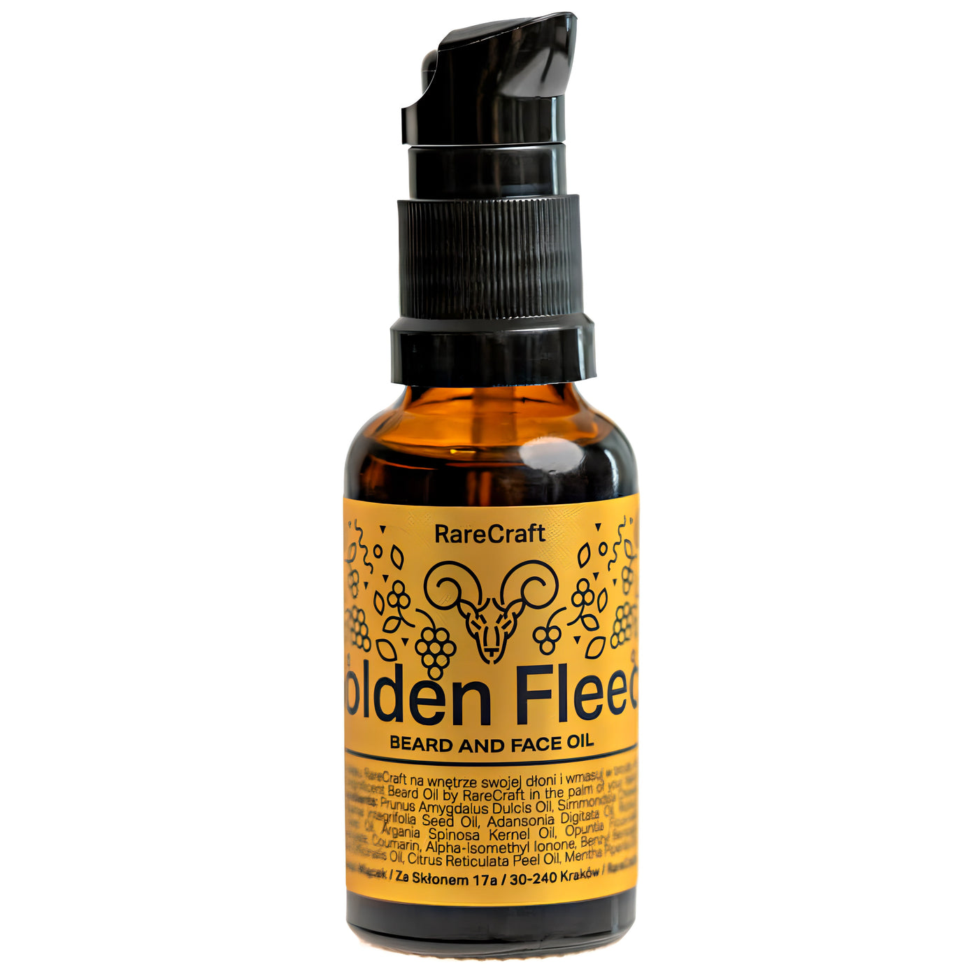 RareCraft Golden Fleece Skjeggolje 30ml