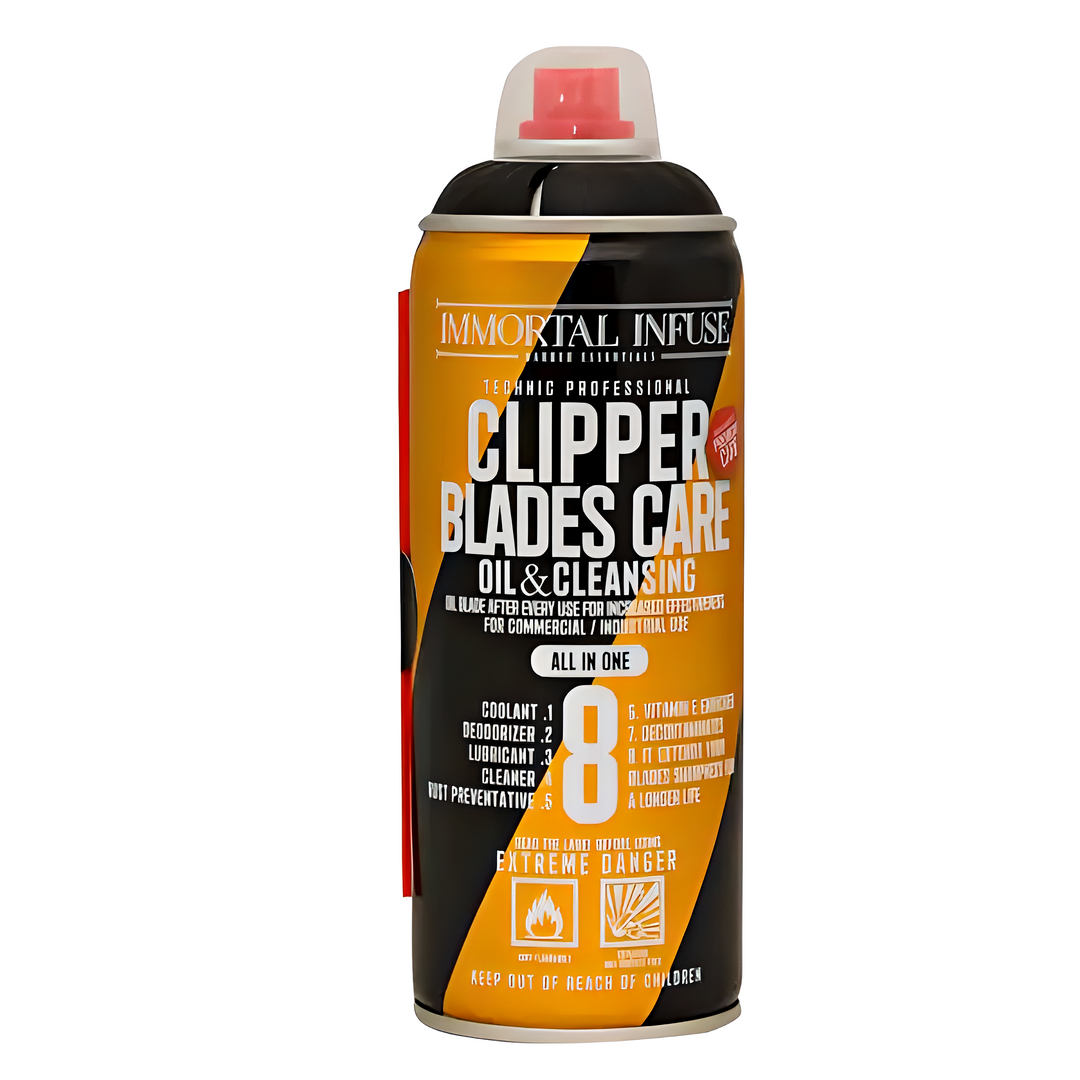 Immortal Kjøle, Rense &amp; Smøre Blade Spray 8w1 for Hårklipper